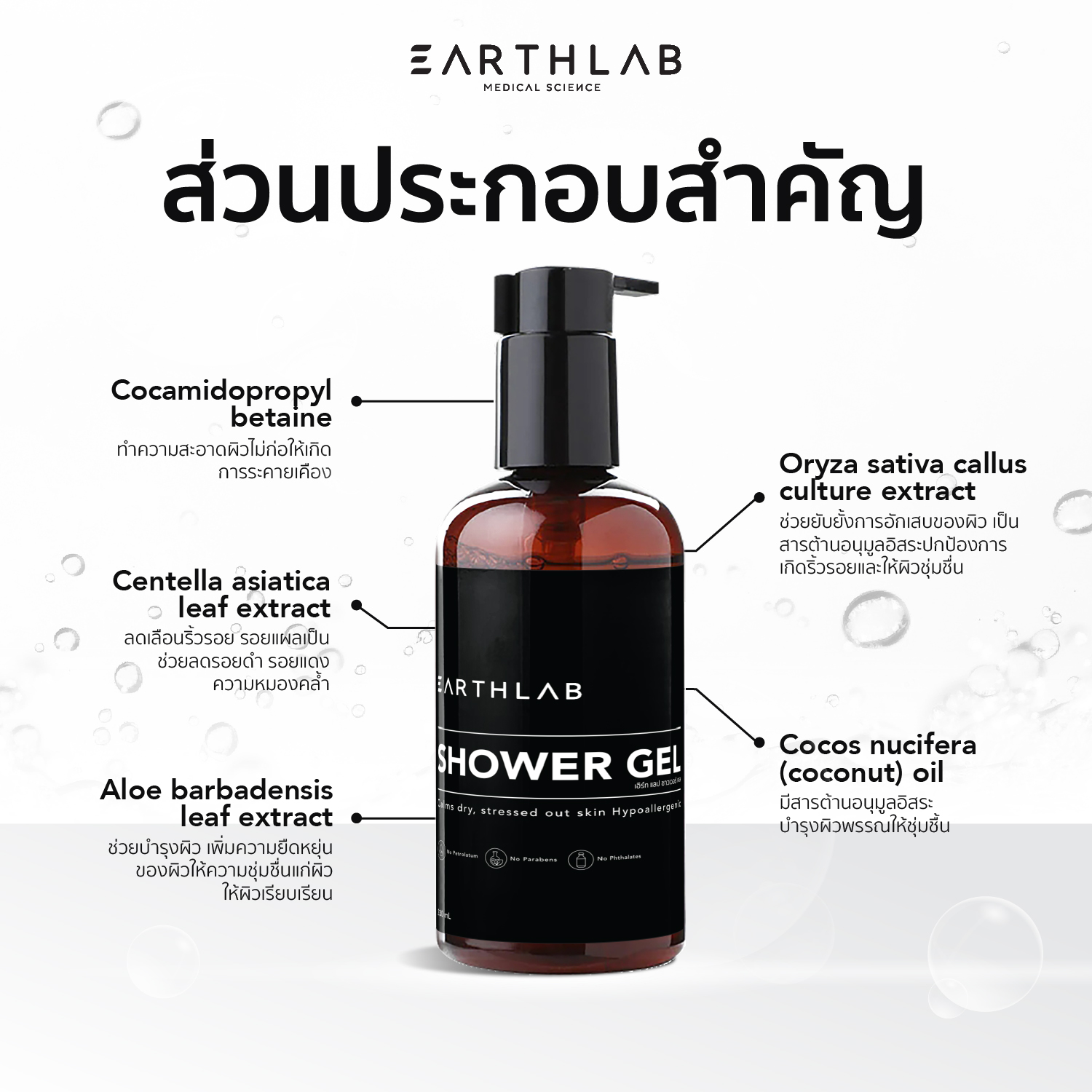 EARTHLAB SHOWER GEL 230ML - Image 4